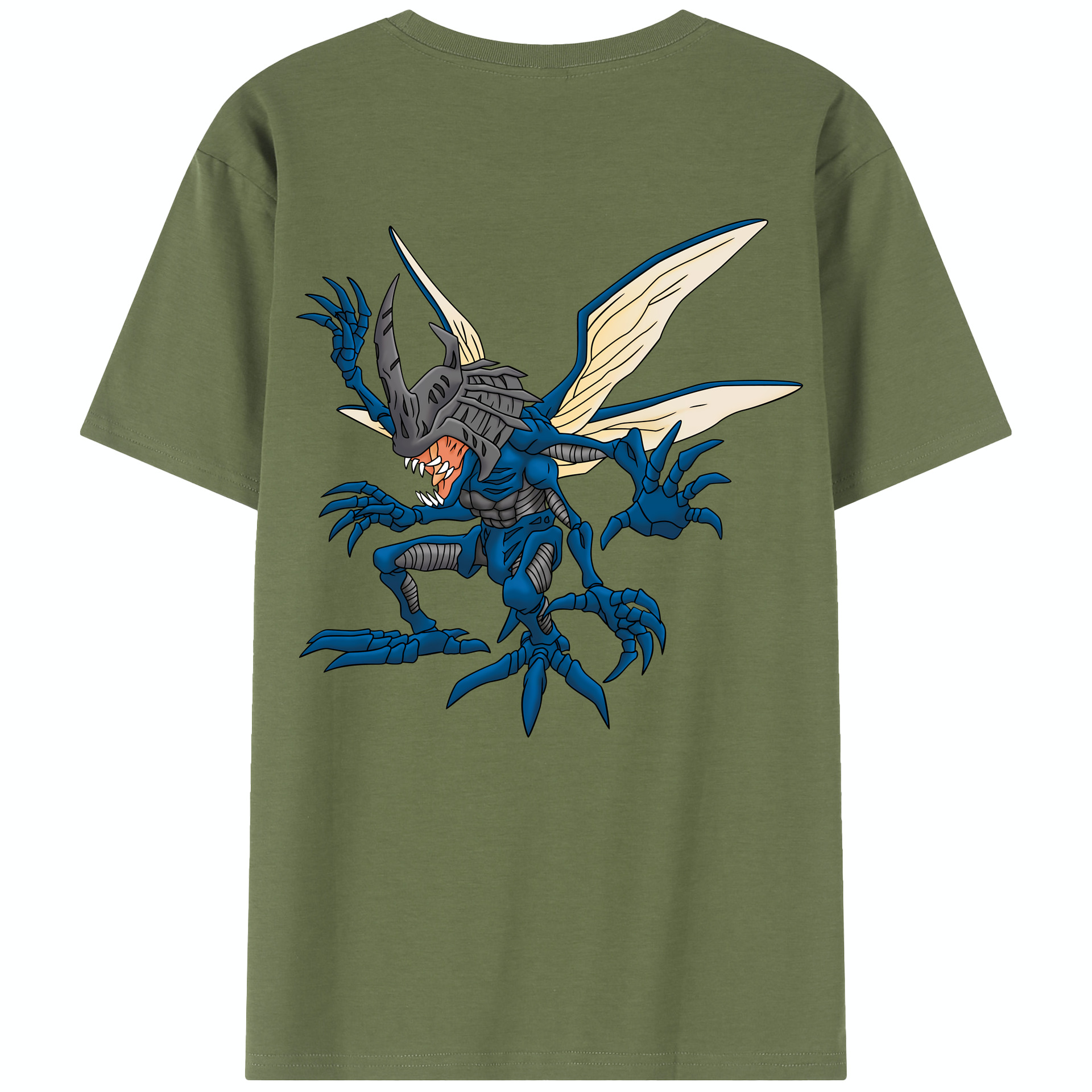 （画像用） Digimon デジタルモンスター/デジモン 綿100％半袖Tシャツ（背面プリント）